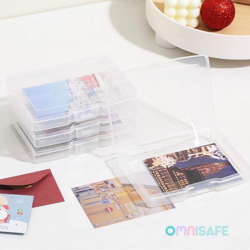 OMNISAFE 5x7 Photo Storage Cases, Plastic Craft Storage Container, Acid-Free Box for Pictures, Crafts, Scrapbooking, Photo Keeper (20) - Image 4